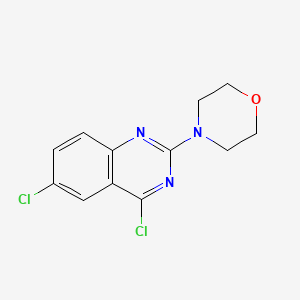 molecular formula C12H11Cl2N3O B11840219 4-(4,6-Dichloroquinazolin-2-yl)morpholine 