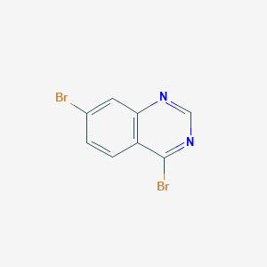 molecular formula C8H4Br2N2 B11840256 4,7-Dibromoquinazoline 