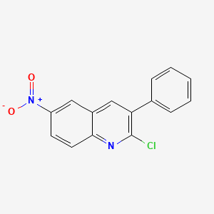molecular formula C15H9ClN2O2 B11840280 2-Chloro-6-nitro-3-phenylquinoline CAS No. 59412-15-6