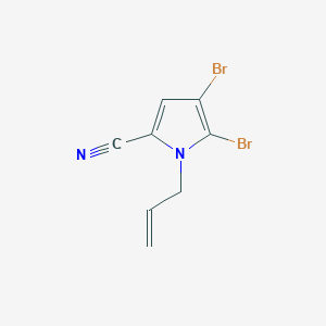 molecular formula C8H6Br2N2 B11840351 1-Allyl-4,5-dibromo-1H-pyrrole-2-carbonitrile 