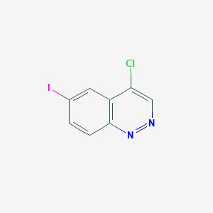 molecular formula C8H4ClIN2 B11840367 4-Chloro-6-iodocinnoline 