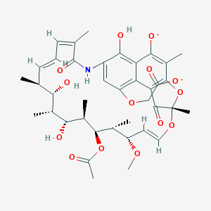 molecular formula C39H49NO14 B118405 Rifamycin B CAS No. 13929-35-6