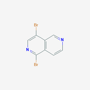 molecular formula C8H4Br2N2 B11840517 1,4-Dibromo-2,6-naphthyridine 
