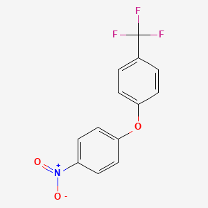 molecular formula C13H8F3NO3 B11840520 1-Nitro-4-(4-(trifluoromethyl)phenoxy)benzene CAS No. 34859-78-4