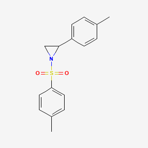 molecular formula C16H17NO2S B11840624 Aziridine, 2-(4-methylphenyl)-1-[(4-methylphenyl)sulfonyl]- CAS No. 97401-87-1