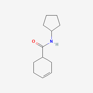 molecular formula C12H19NO B1184065 N-cyclopentyl-3-cyclohexene-1-carboxamide 