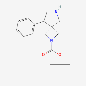 molecular formula C17H24N2O2 B11840650 tert-Butyl 8-phenyl-2,6-diazaspiro[3.4]octane-2-carboxylate 