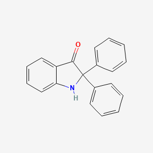 molecular formula C20H15NO B11840737 2,2-Diphenyl-1,2-dihydro-3H-indol-3-one CAS No. 1922-77-6