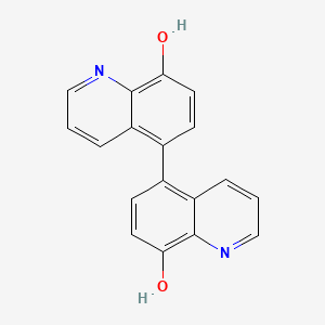 molecular formula C18H12N2O2 B11840739 [5,5'-Biquinoline]-8,8'-diol CAS No. 93656-21-4