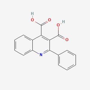 molecular formula C17H11NO4 B11840741 2-Phenylquinoline-3,4-dicarboxylic acid CAS No. 133505-06-3