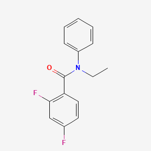 molecular formula C15H13F2NO B1184090 N-ethyl-2,4-difluoro-N-phenylbenzamide 