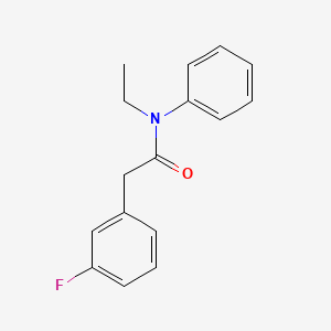 molecular formula C16H16FNO B1184098 N-ethyl-2-(3-fluorophenyl)-N-phenylacetamide 