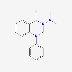 molecular formula C16H17N3S B11840982 3-(Dimethylamino)-1-phenyl-2,3-dihydroquinazoline-4(1H)-thione CAS No. 90070-79-4