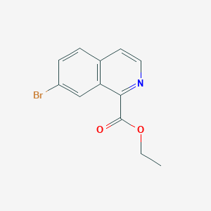 molecular formula C12H10BrNO2 B11840984 Ethyl 7-Bromoisoquinoline-1-carboxylate 
