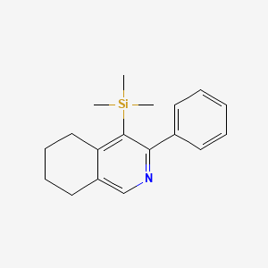 molecular formula C18H23NSi B11841056 3-Phenyl-4-trimethylsilyl-5,6,7,8-tetrahydro-isoquinoline CAS No. 440365-51-5
