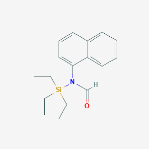 molecular formula C17H23NOSi B11841083 N-Naphthalen-1-yl-N-(triethylsilyl)formamide CAS No. 51489-29-3