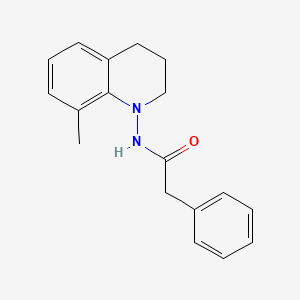molecular formula C18H20N2O B11841145 N-(8-Methyl-3,4-dihydroquinolin-1(2H)-yl)-2-phenylacetamide CAS No. 62441-28-5