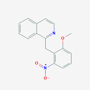 molecular formula C17H14N2O3 B11841249 1-(2-Methoxy-6-nitrobenzyl)isoquinoline CAS No. 60967-82-0