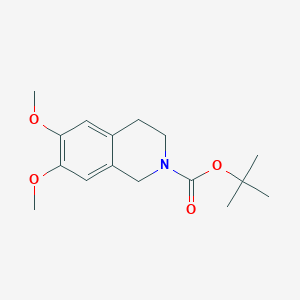 molecular formula C16H23NO4 B11841250 tert-Butyl 6,7-dimethoxy-3,4-dihydroisoquinoline-2(1H)-carboxylate CAS No. 127119-08-8