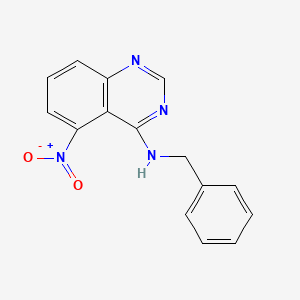 molecular formula C15H12N4O2 B11841348 N-benzyl-5-nitroquinazolin-4-amine CAS No. 169205-61-2
