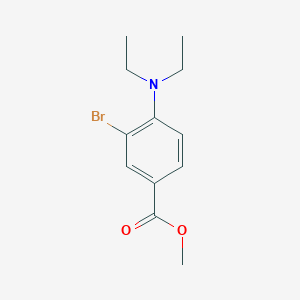 molecular formula C12H16BrNO2 B11841494 Methyl 3-bromo-4-(diethylamino)benzoate CAS No. 1131594-26-7