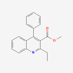 molecular formula C19H17NO2 B11841496 Methyl 2-ethyl-4-phenylquinoline-3-carboxylate CAS No. 875814-24-7