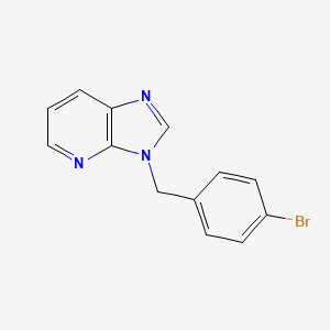 molecular formula C13H10BrN3 B11841608 3-(4-Bromobenzyl)-3H-imidazo[4,5-b]pyridine CAS No. 161529-30-2