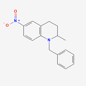 molecular formula C17H18N2O2 B11841632 N-Benzyl-2-methyl-6-nitro-1,2,3,4-tetrahydroquinoline 