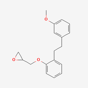 molecular formula C18H20O3 B11841636 2-{2-[2-(3-Methoxy-phenyl)-ethyl]-phenoxymethyl}-oxirane 