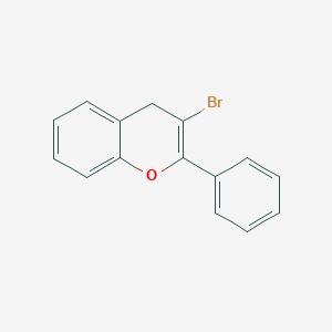 molecular formula C15H11BrO B11841744 3-Bromo-2-phenyl-4H-1-benzopyran CAS No. 88186-75-8