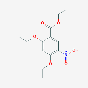 molecular formula C13H17NO6 B11841805 Ethyl 2,4-diethoxy-5-nitrobenzoate 