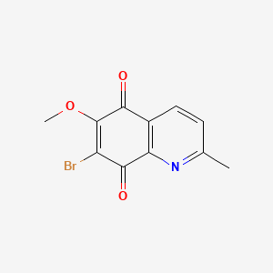 molecular formula C11H8BrNO3 B11841822 7-Bromo-6-methoxy-2-methyl-5,8-quinolinedione CAS No. 61895-37-2