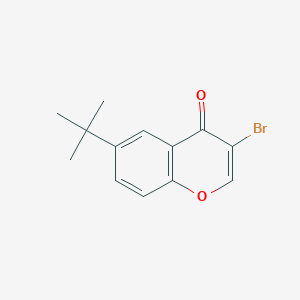 molecular formula C13H13BrO2 B11841852 3-Bromo-6-tert-butyl-4H-1-benzopyran-4-one CAS No. 288399-52-0