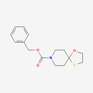 molecular formula C15H19NO3S B11841873 Benzyl 1-oxa-4-thia-8-azaspiro[4.5]decane-8-carboxylate CAS No. 902138-00-5
