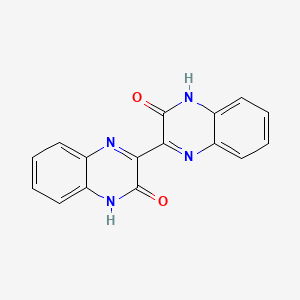 molecular formula C16H10N4O2 B11841882 [2,2'-Biquinoxaline]-3,3'(4H,4'H)-dione CAS No. 64273-80-9