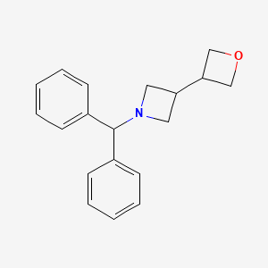 molecular formula C19H21NO B11841910 1-Benzhydryl-3-(oxetan-3-yl)azetidine CAS No. 1956321-68-8