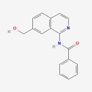 molecular formula C17H14N2O2 B11841984 N-(7-(Hydroxymethyl)isoquinolin-1-yl)benzamide CAS No. 215453-55-7