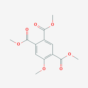 molecular formula C13H14O7 B11842028 Trimethyl 5-methoxybenzene-1,2,4-tricarboxylate CAS No. 32136-60-0