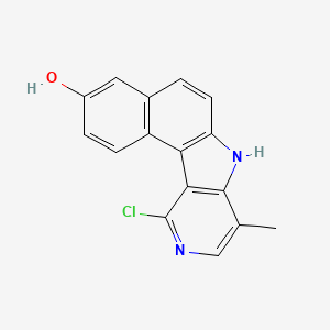 molecular formula C16H11ClN2O B11842045 11-Chloro-8-Methyl-7h-Benzo[e]pyrido[4,3-B]indol-3-Ol 