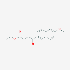 molecular formula C17H18O4 B11842110 Ethyl 4-(6-methoxynaphthalen-2-yl)-4-oxobutanoate CAS No. 7495-48-9