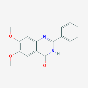 molecular formula C16H14N2O3 B11842112 6,7-Dimethoxy-2-phenylquinazolin-4(3H)-one 