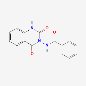 molecular formula C15H11N3O3 B11842119 N-(2,4-Dioxo-1,2-dihydroquinazolin-3(4H)-yl)benzamide CAS No. 75906-74-0