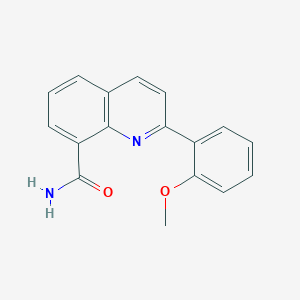 molecular formula C17H14N2O2 B11842160 2-(2-Methoxyphenyl)quinoline-8-carboxamide CAS No. 655222-49-4