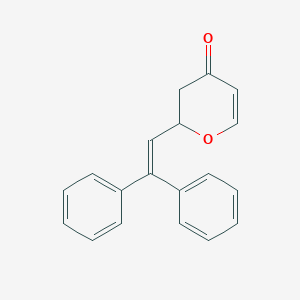 molecular formula C19H16O2 B11842331 2-(2,2-Diphenylvinyl)-2H-pyran-4(3H)-one 