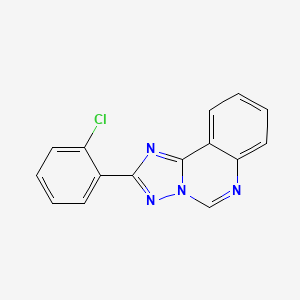 molecular formula C15H9ClN4 B11842355 2-(2-Chlorophenyl)-[1,2,4]triazolo[1,5-C]quinazoline CAS No. 918802-91-2