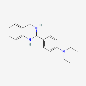 molecular formula C18H23N3 B11842415 N,N-Diethyl-4-(1,2,3,4-tetrahydroquinazolin-2-yl)aniline CAS No. 547739-88-8