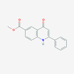 molecular formula C17H13NO3 B11842422 Methyl 4-oxo-2-phenyl-1,4-dihydroquinoline-6-carboxylate CAS No. 90034-84-7