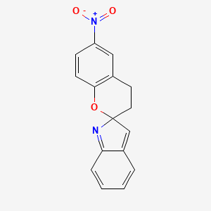 molecular formula C16H12N2O3 B11842455 6-Nitrospiro[chroman-2,2'-indole] 