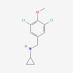 molecular formula C11H13Cl2NO B1184253 N-(3,5-dichloro-4-methoxybenzyl)cyclopropanamine 