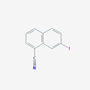 molecular formula C11H6IN B11842597 1-Cyano-7-iodonaphthalene 
